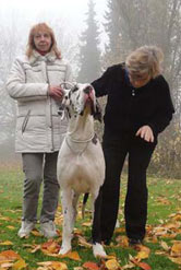 Mein Sonnenstern LIBERTE with her breeder Barbara in Germany 